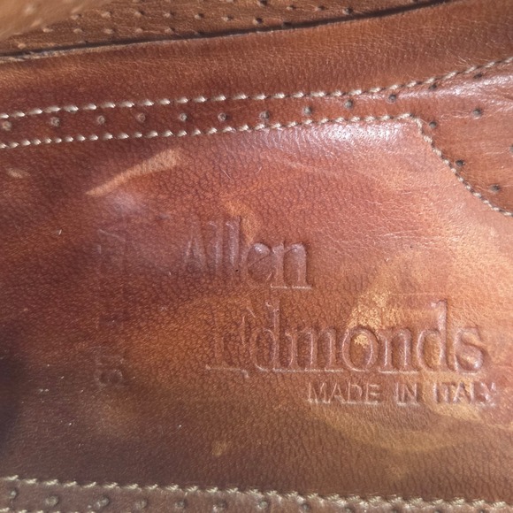 Allen Edmonds St. Lucia Loafers Mens 10.5 B Black Woven Leather Made in Italy - Picture 11 of 13